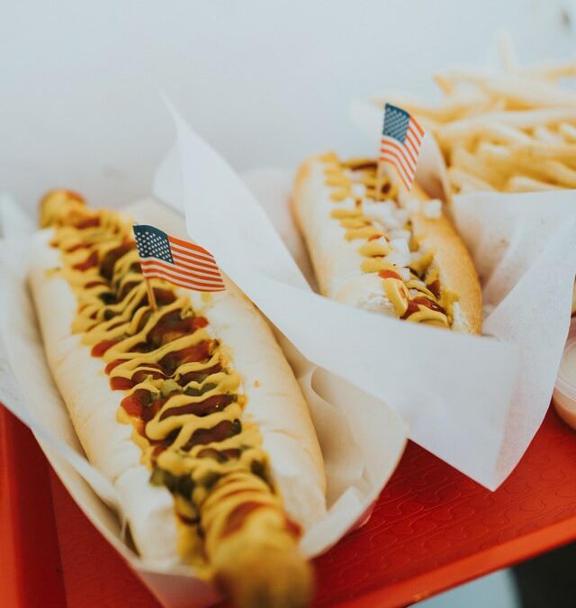 Hotdogs on Tray
