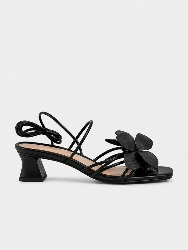 Boho Flower Lace-Up Sandals