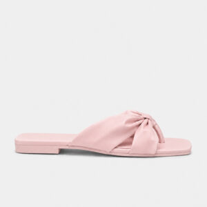 Bow Flat Slide Sandals