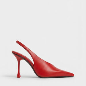 Noir Pointed Slingback Heels